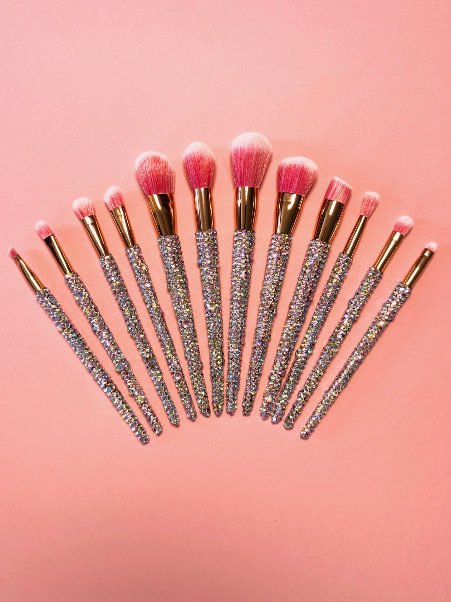 Rhinestone make-up brushes