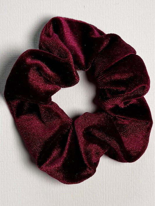 Velvet scrunchie bordeaux
