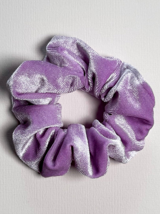 Velvet scrunchie paars