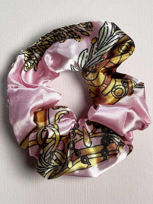 Scrunchie pink gold