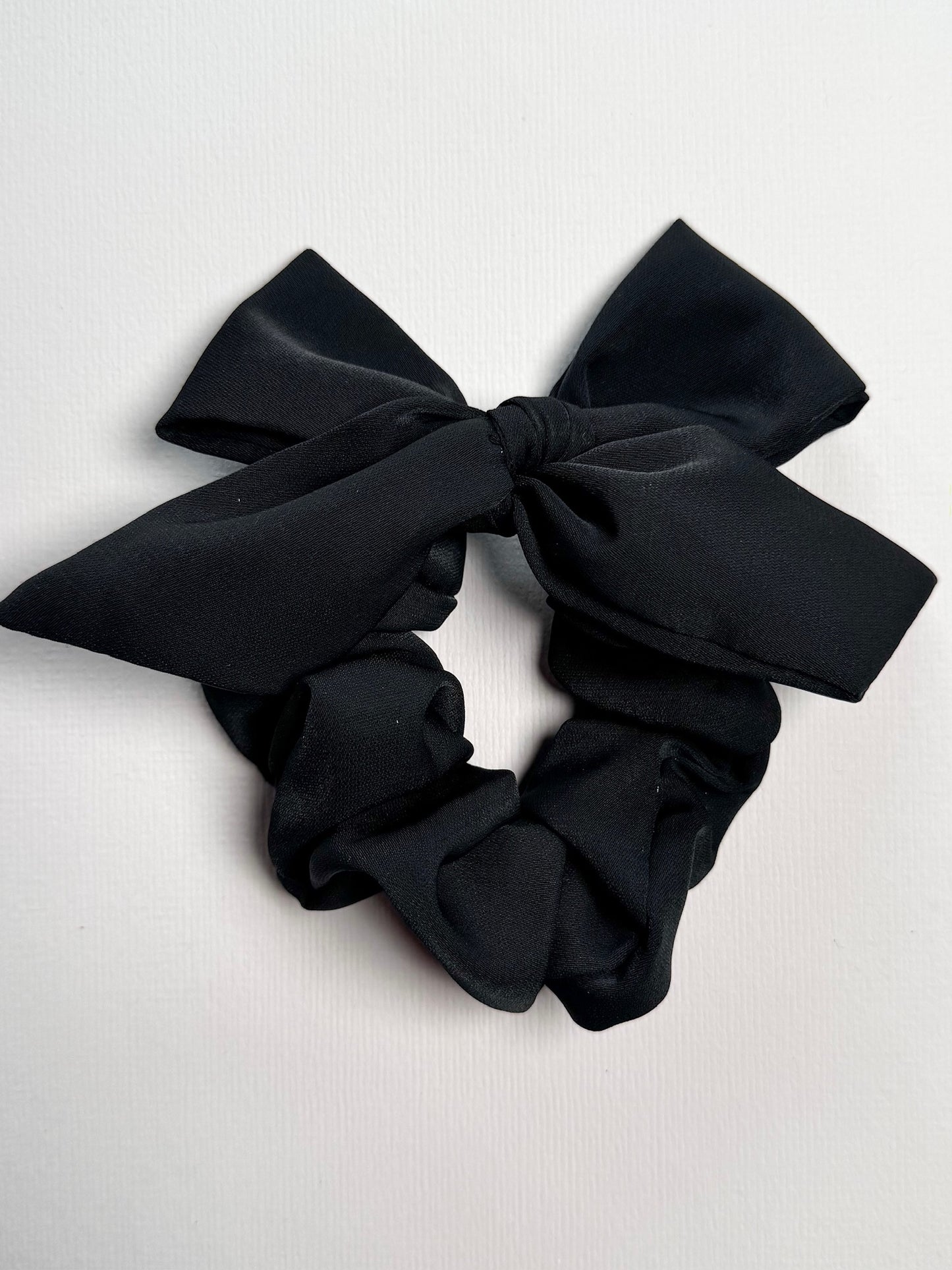 Scrunchie strik zwart