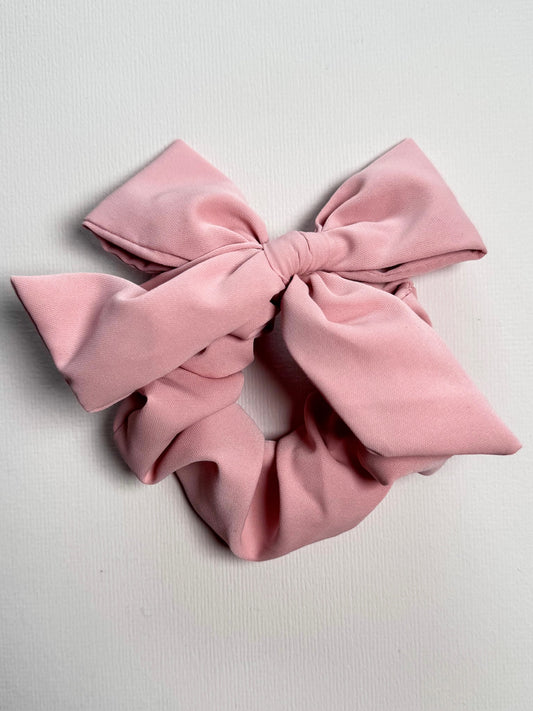 Scrunchie strik roze
