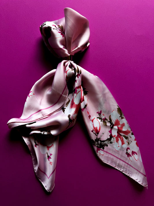 Sjaaltje roze bloemen